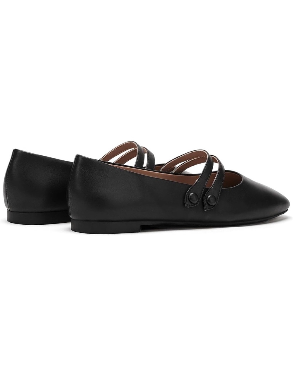 C.Paravano Genuine Leather Women's Flats Mary Jane Flats Square Toe Shoes 39.5 - Picture 3 of 10